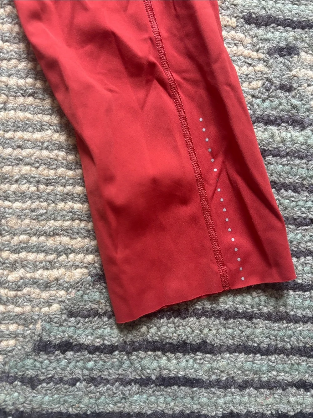 lululemon fast and free Crimson Mid-Rise Cropped Leggings
